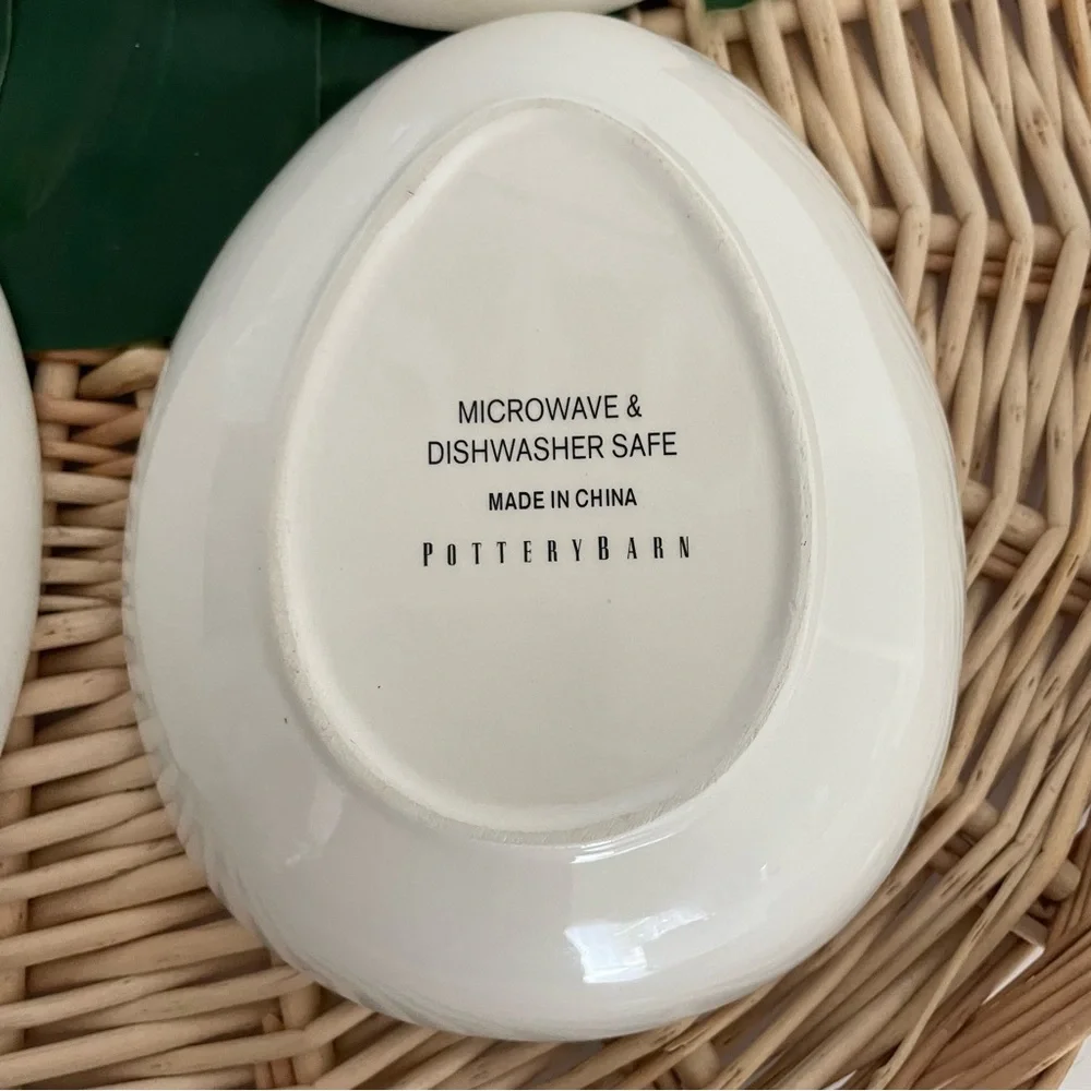 Pottery Barn Springtime Easter Bunny Rabbit egg bowls four different set of 3